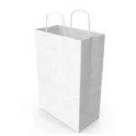 50 Medium A5 White Paper Bags With handles