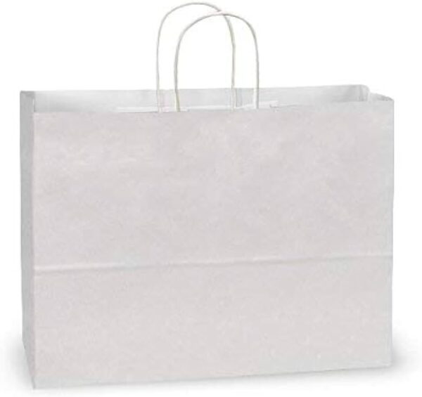 50 Large A3 White Paper Bags With handles