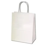 50 Classic A4 White Paper Bags With handles
